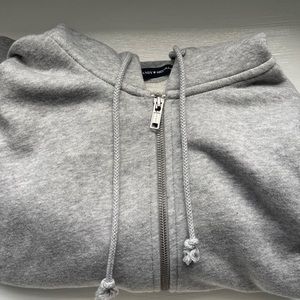 Brandy Melville Grey Zip up Hoodie